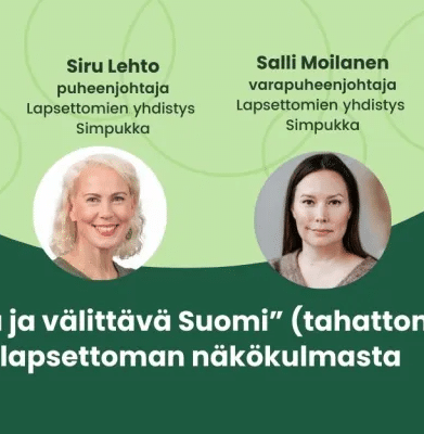Väestöliiton blogi: ”Vahva ja välittävä Suomi” tahattomasti lapsettoman näkökulmasta